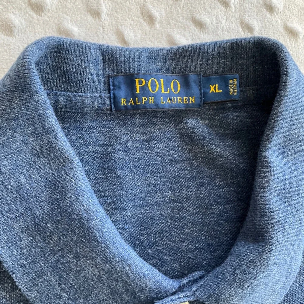 Polo‎ Ralph Lauren Polo Preppy Shirt Mens XL Blue Cotton Short Sleeve Pony Logo